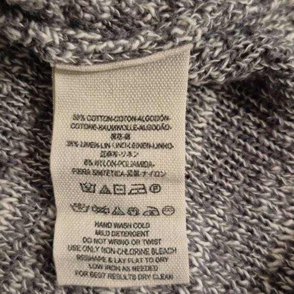 Free People Gotham Faux Wrap Top Sweater S Deep V Neck Knit Pullover Slouchy - Picture 7 of 11